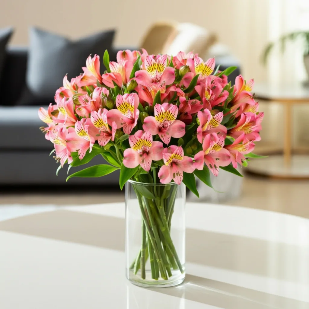Bouquet Alstroemérias rosa